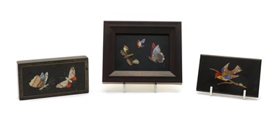 Lot 81 - Two Italian grand tour pietra dura desk weights