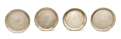 Lot 27 - A George III Britannia standard silver waiter or coaster