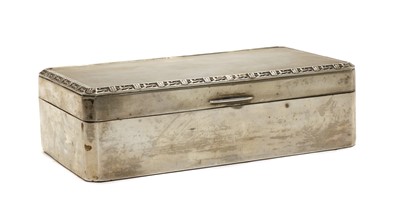 Lot 16 - An Elizabeth II silver cigarette box