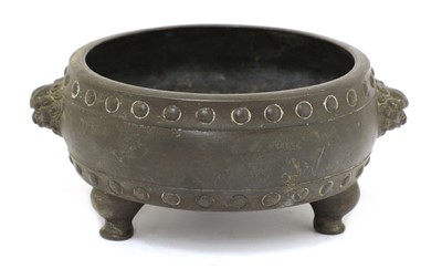 Lot 103 - A Chinese bronze censer