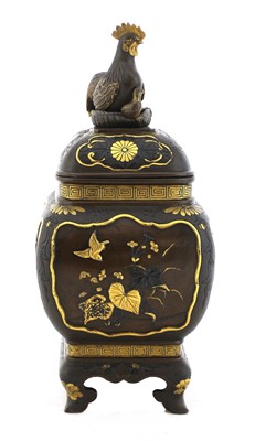 Lot 205 - A very fine Japanese mixed metal koro