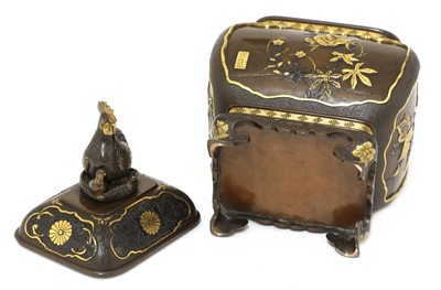 Lot 205 - A very fine Japanese mixed metal koro