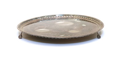 Lot 65 - A silver salver
