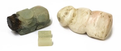 Lot 332 - A Chinese jade carving
