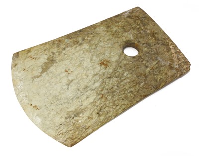 Lot 321 - A Chinese jade axe head