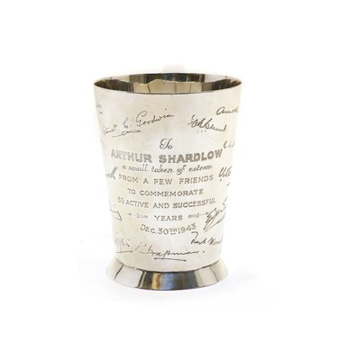 Lot 37 - A silver tankard