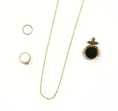 Lot 280 - A 9ct gold twisted curb link chain