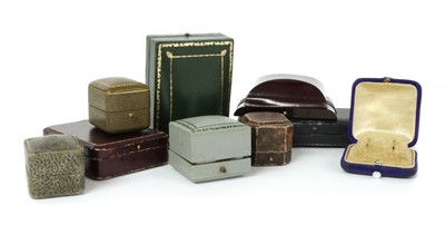 Lot 312 - Nine jewellery boxes
