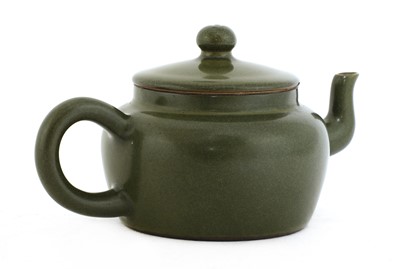 Lot 46 - A Chinese teadust-glazed teapot and cover