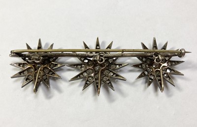 Lot 57 - A Victorian diamond set, five star tiara, c.1870-1880