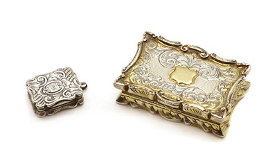 Lot 69 - A Victorian gilt silver vinaigrette