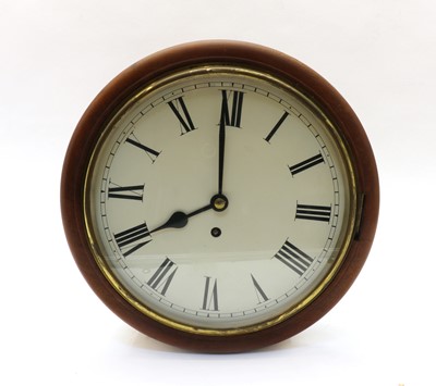 Lot 277 - A single fusee wall clock
