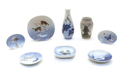 Lot 388 - Eleven Royal Copenhagen vases