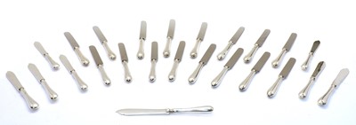 Lot 1 - A composite set of Old English silver cutlery