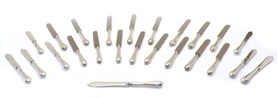 Lot 1 - A composite set of Old English silver cutlery