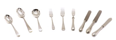 Lot 1 - A composite set of Old English silver cutlery
