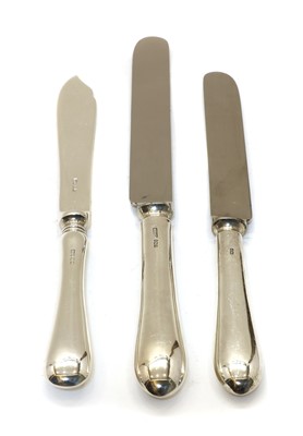 Lot 1 - A composite set of Old English silver cutlery