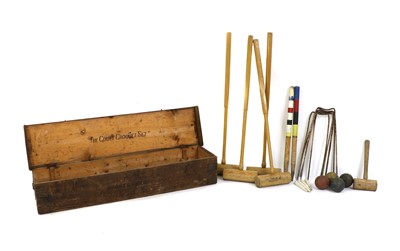 Lot 405 - 'The Court' croquet set