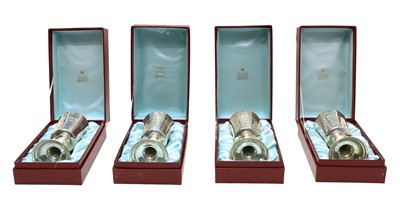 Lot 33 - Four silver limited editions of the 'Hertford Elizabethan Chalice'