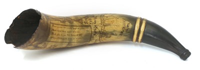 Lot 525 - A powder horn