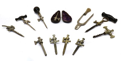 Lot 304A - Ten various champagne taps