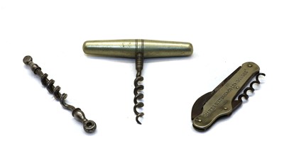 Lot 305 - Three various corkscrews