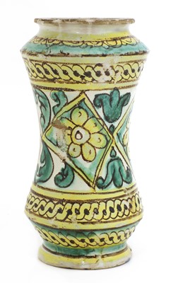 Lot 451 - An Italian maiolica albarello