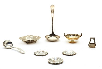 Lot 103 - A silver ladle
