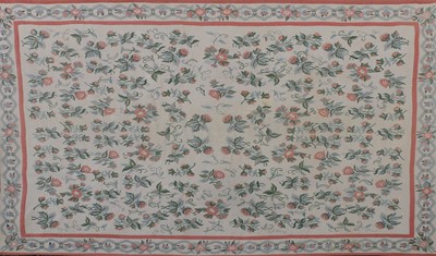 Lot 575 - A large Indian needlepoint carpet
