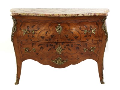Lot 17 - A French Louis XV kingwood, marquetry-inlaid and ormolu-mounted commode