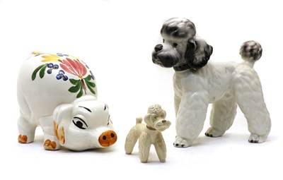 Lot 319 - A large pottery piggy bank