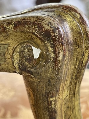 Lot 27 - A pair of French Louis XV giltwood fauteuils à la reine