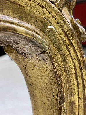 Lot 27 - A pair of French Louis XV giltwood fauteuils à la reine