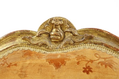 Lot 27 - A pair of French Louis XV giltwood fauteuils à la reine