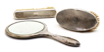 Lot 116 - A silver handmirror