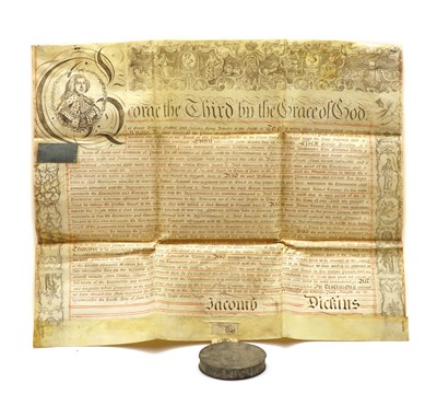 Lot 87 - GEORGE III Vellum Document