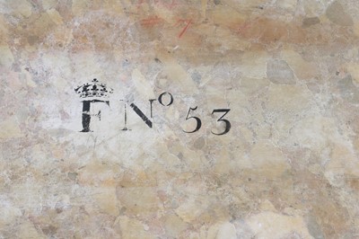 Lot 55 - A Royal French Louis XV kingwood, tulipwood, sycamore and parquetry inlaid meuble d'entrée