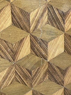 Lot 55 - A Royal French Louis XV kingwood, tulipwood, sycamore and parquetry inlaid meuble d'entrée