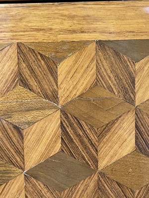 Lot 55 - A Royal French Louis XV kingwood, tulipwood, sycamore and parquetry inlaid meuble d'entrée