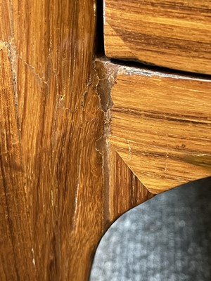 Lot 55 - A Royal French Louis XV kingwood, tulipwood, sycamore and parquetry inlaid meuble d'entrée