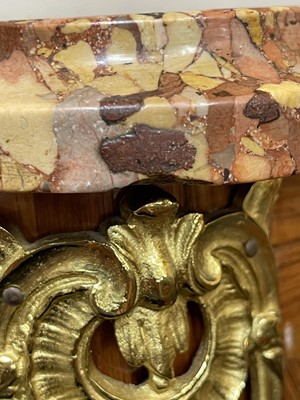 Lot 55 - A Royal French Louis XV kingwood, tulipwood, sycamore and parquetry inlaid meuble d'entrée