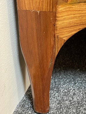 Lot 55 - A Royal French Louis XV kingwood, tulipwood, sycamore and parquetry inlaid meuble d'entrée