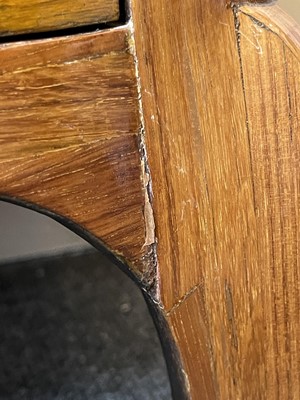 Lot 55 - A Royal French Louis XV kingwood, tulipwood, sycamore and parquetry inlaid meuble d'entrée