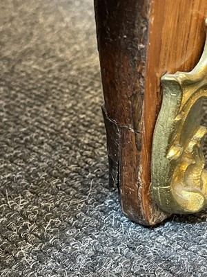Lot 55 - A Royal French Louis XV kingwood, tulipwood, sycamore and parquetry inlaid meuble d'entrée