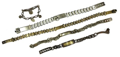 Lot 214 - Five small collar dog collars