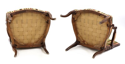 Lot 31 - A pair of French Louis XV beech fauteuils