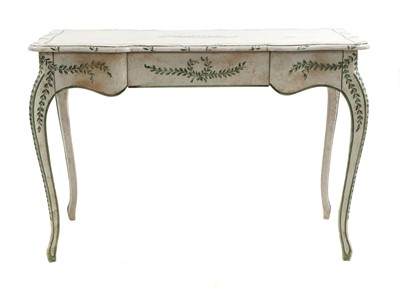 Lot 65 - A French provincial Louis XV-style bureau plat