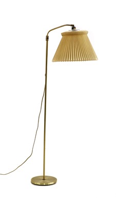 Lot 455 - A brass standard lamp