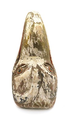 Lot 241 - A carved Indian mask