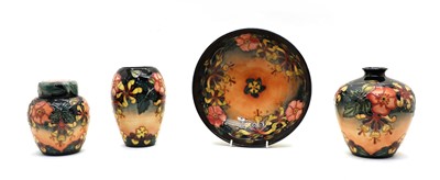 Lot 171 - Four Moorcroft Oberon pomegranate pattern items